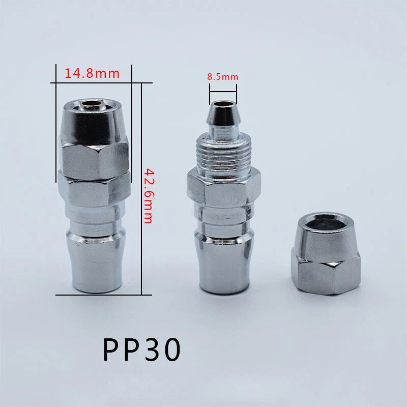 Iron Chrome Plated C-Type Quick Connector Quick Disconnect Air Hose Fitting