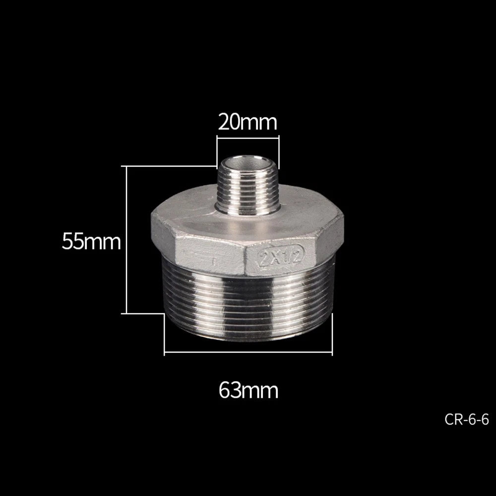 Stainless Steel Threaded Pipe Reducer Nipple — BSP Male to Male Fitting