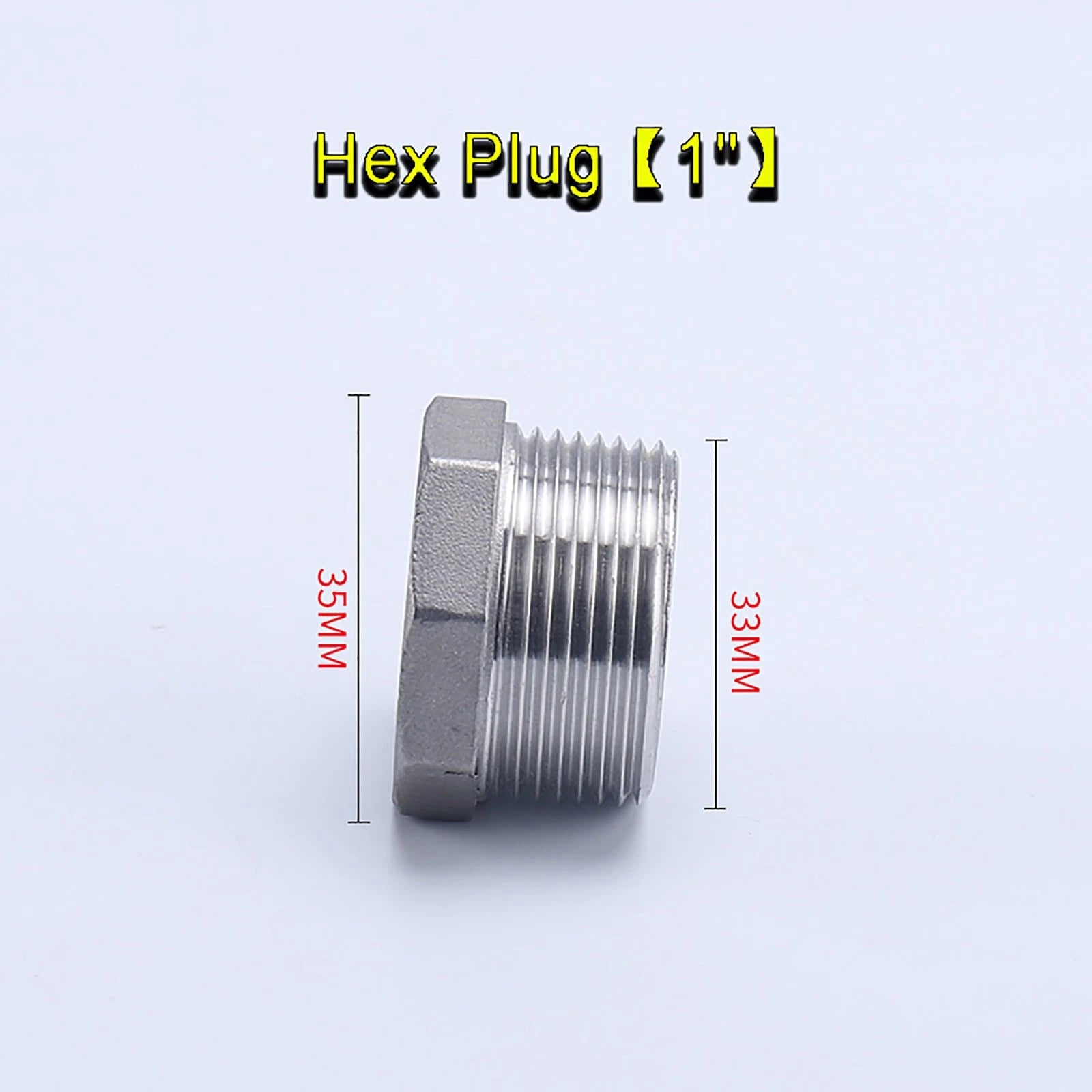 Stainless Steel BSP Pipe Fittings – Socket Plug, Hex Plug & Hex Cap 1/4" to 2"
