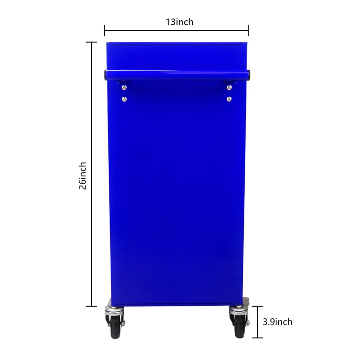 4 Drawers Multifunctional Tool Cart With Wheels - Blue - HomeDIYer