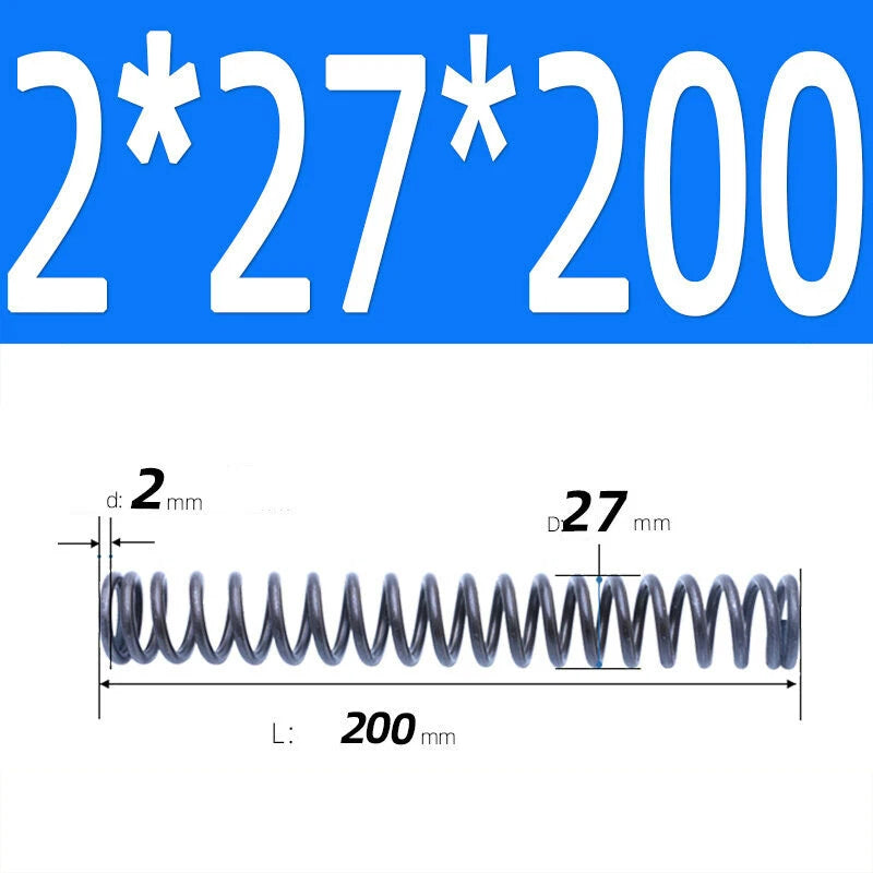 200mm Length Stainless Steel Compression Spring 2 - 4mm Pressure/ Coil Springs