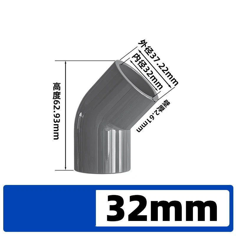 PVC Metric Pipe Fittings for Aquarium & Fish Tank — Straight, Elbow, T-piece, Ball Valve & More