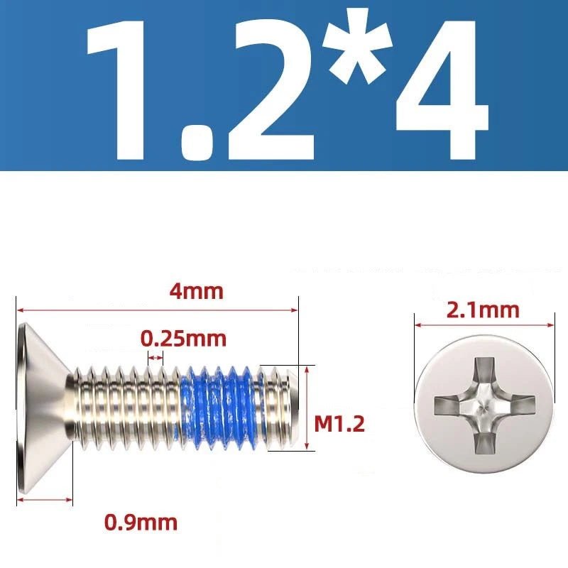 M1.2–M6 Phillips Flat Head Machine Screws | Carbon Steel | Black & Nickel Plated - HomeDIYer