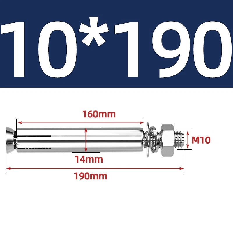 M6-M20 Stainless Steel Concrete Expansion Anchor Bolts – Extra Long