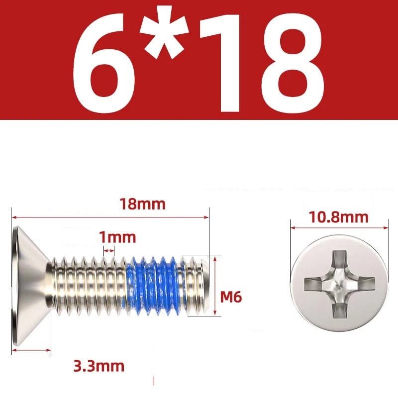 M1.2–M6 Phillips Flat Head Machine Screws | Carbon Steel | Black & Nickel Plated - HomeDIYer