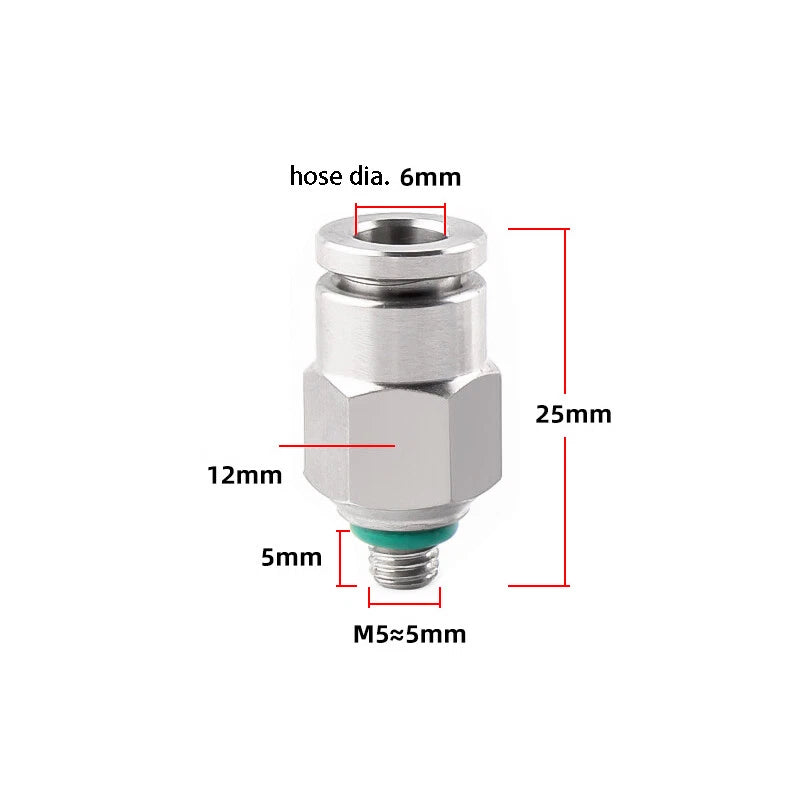 304 Stainless Steel Compression Fitting Female Straight Coupling Connector