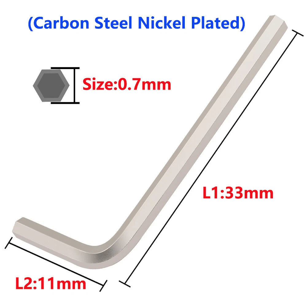 0.7mm-17mm Allen Keys Hexagon Key Hex Wrench Extra Long 5mm 6mm 8mm 10mm 14mm