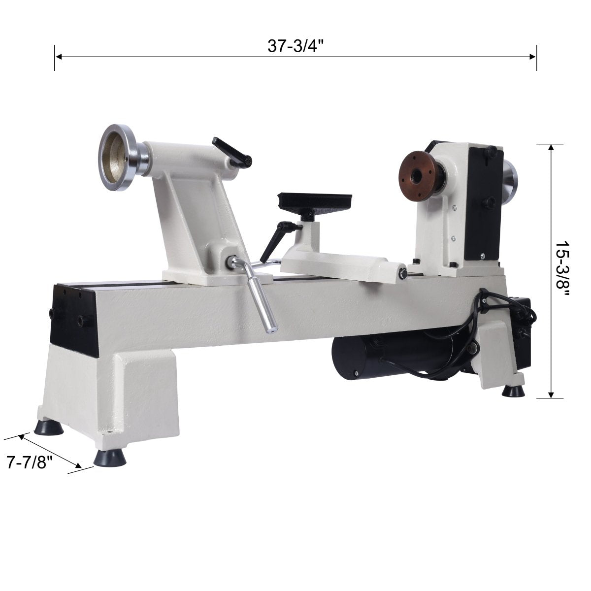 12" x 18" Wood Lathe, Benchtop Wood Lathe Machine 3/4 HP Infinitely Variable Speed 650 - 3800 RPM for Woodworking, Woodturning - HomeDIYer