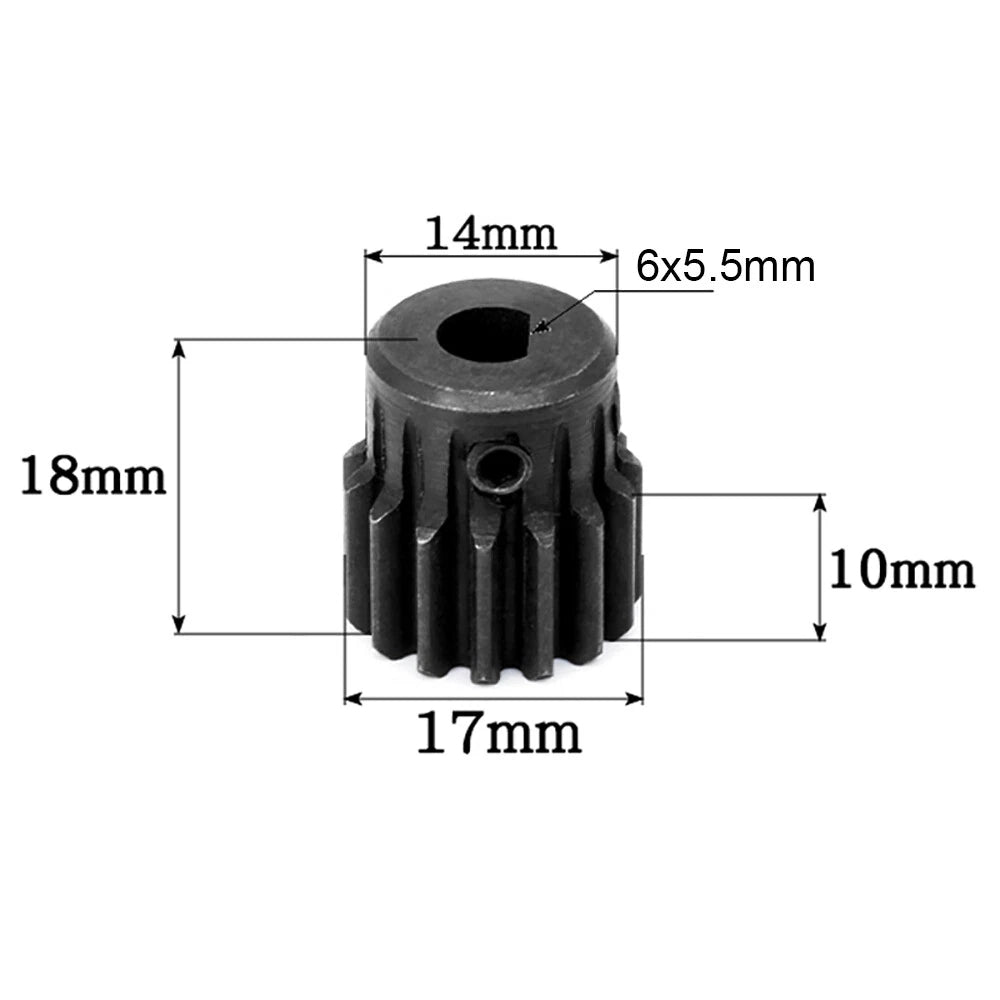 1 Modulus 15 Teeth Spur Gears Transmission Motor Gear Bore 4mm-8mm Pitch 3.14mm