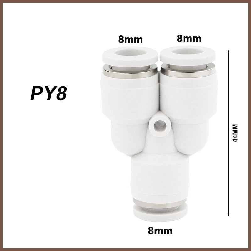 Pneumatic Push Fit Connectors Air Hose Speed Push In Fittings PU PE PY PG PEG