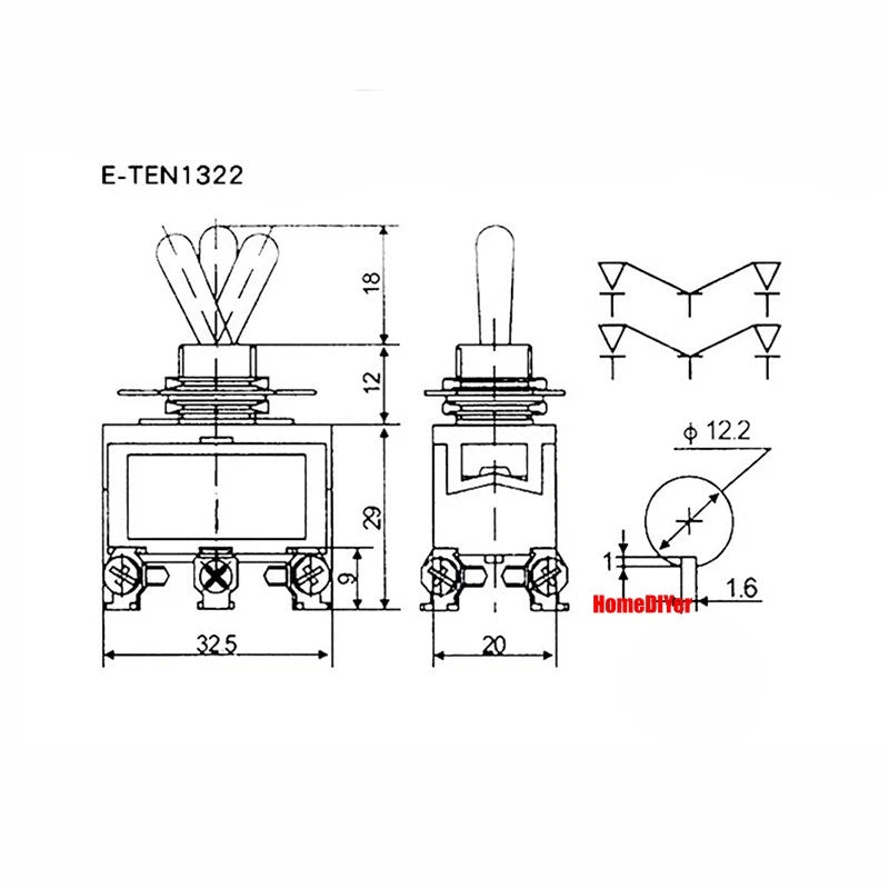 Mini Toggle Switch – MTS / SMTS / E-TEN / PS-102 / DS438 Series, 2 3 6-Pin Rocker Switches