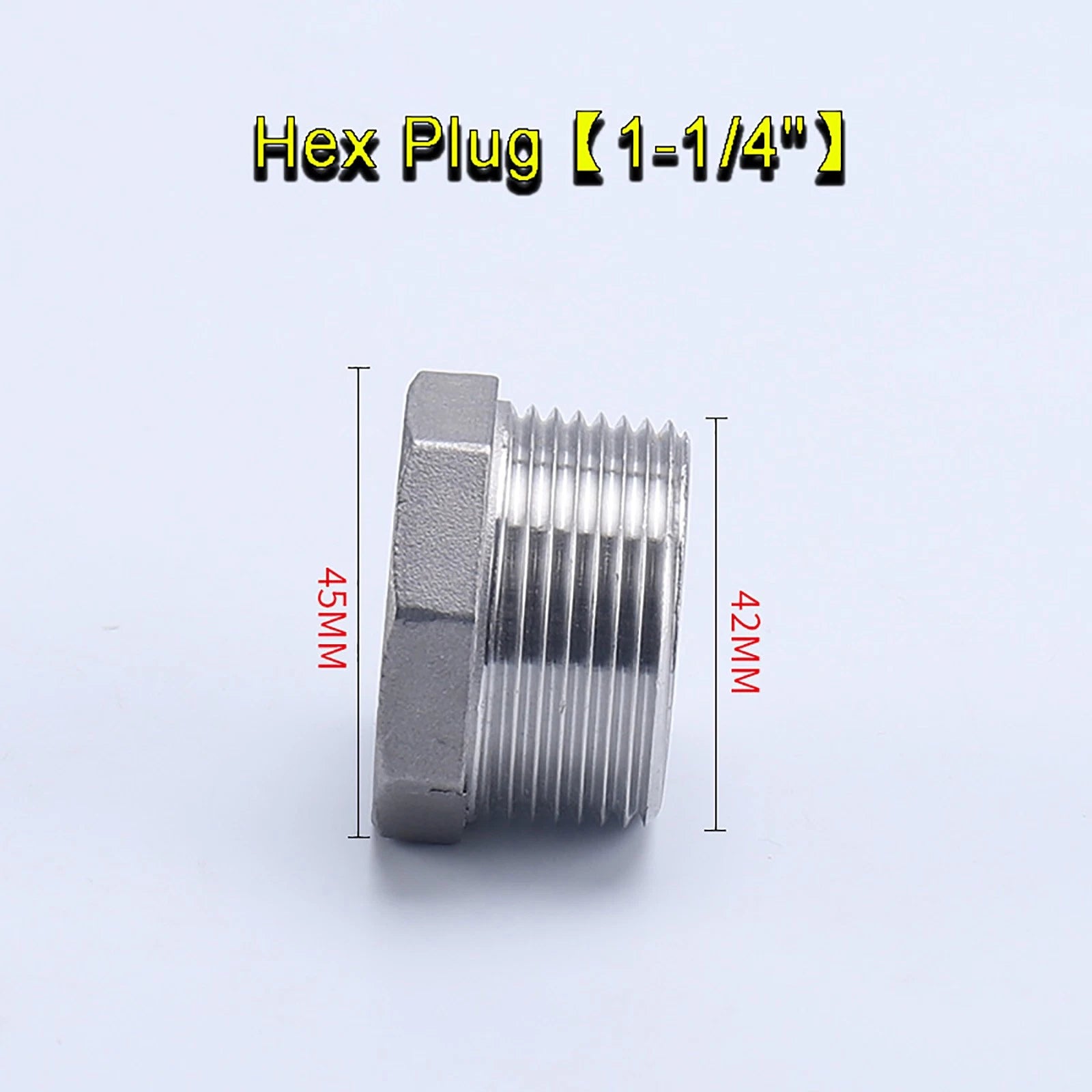 Stainless Steel BSP Pipe Fittings – Socket Plug, Hex Plug & Hex Cap 1/4" to 2"