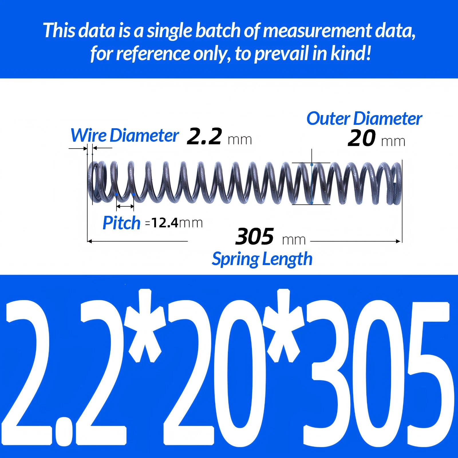 Length 305mm Compression Spring Pressure Springs OD 3-60mm Wire Dia 0.3mm-6.0mm