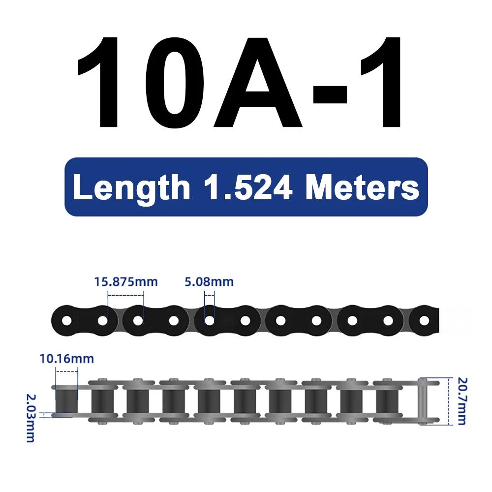 04C 05B 06B 06C 08A 08B 10A Roller Chain Quality Simplex Double Row 1.524 METRES
