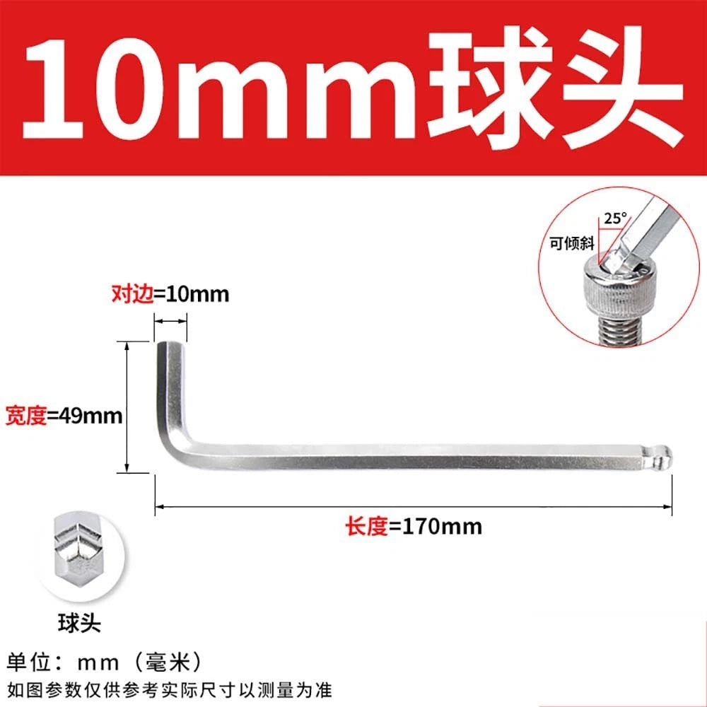 Hex Keys 1.5-2.2mm Allen Keys Ball/Flat End Hex Key Hex Wrenches Alloy Steel