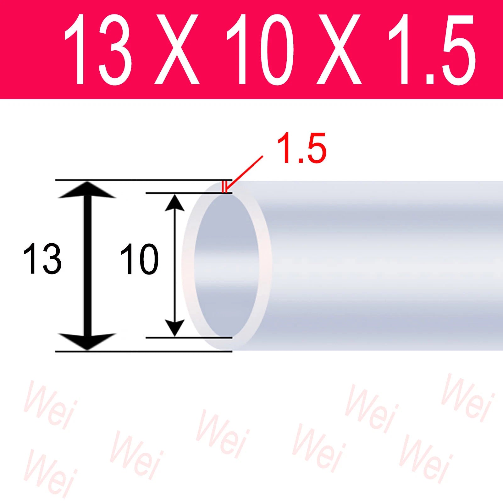Clear Flexible PVC Tubing – OD 3mm to 57mm, Custom Cut Lengths
