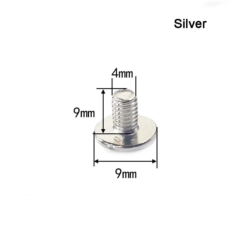 Rivets Base Buckle Iron Screws Leather Craft Grommets DIY Decorative 4/7/9/12mm