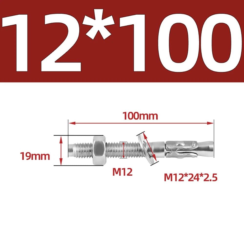 316 Stainless Steel Through Bolts – Wall Expansion Anchor Bolts M6–M16 - HomeDIYer
