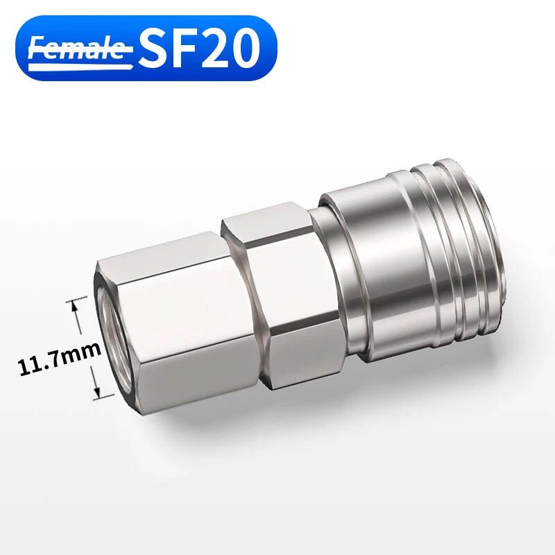 Air Compressor Quick Release Coupler — Plastic & Steel, All Models (1/4" to 1/2")