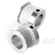 XL 3/8" Timing Belt Drive Pulley 10 - 40 Tooth Bore 4-25mm With Hub Extra Light