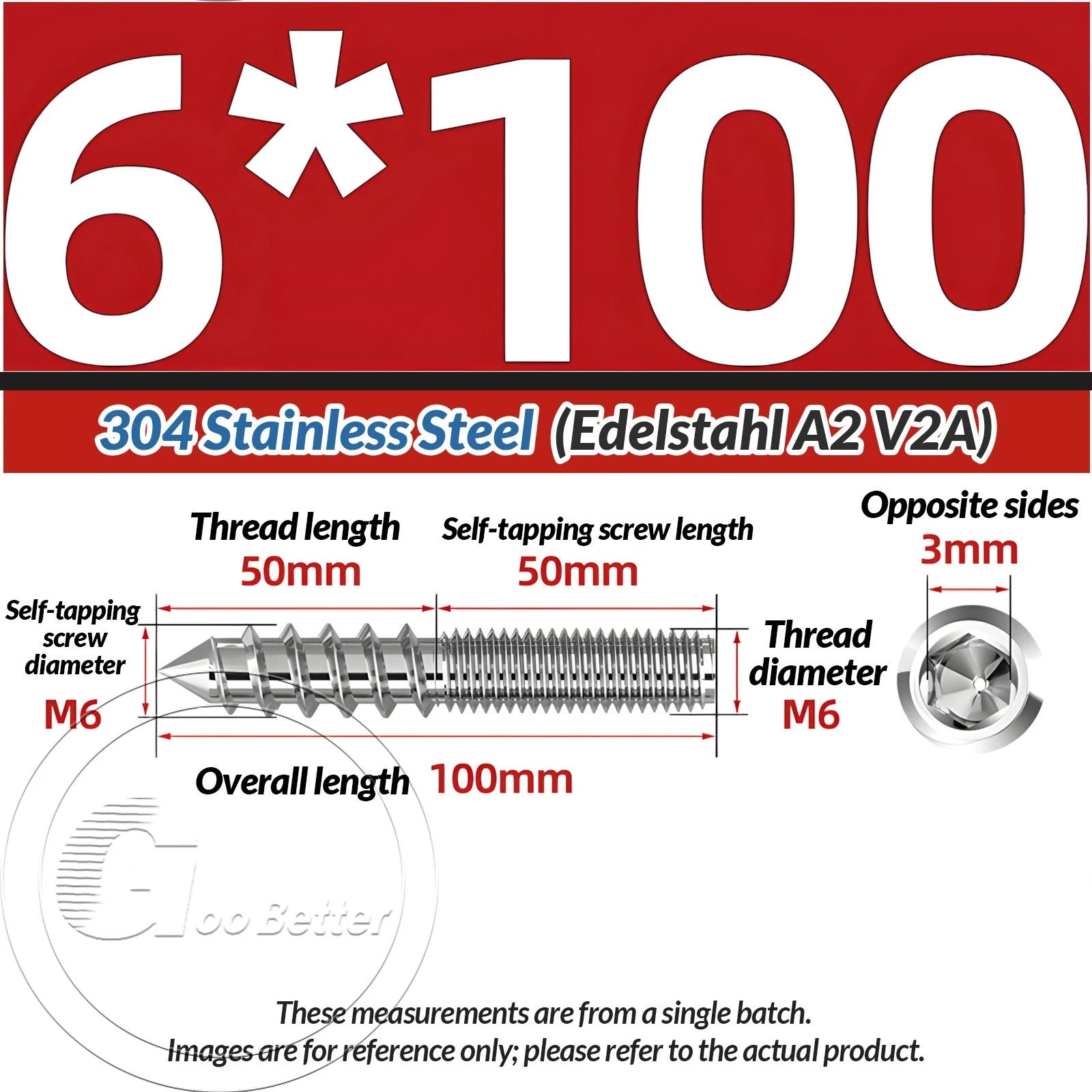 STAINLESS STEEL Wood To Metal Dowels Hanger Bolts Dual Thread Screws Furniture