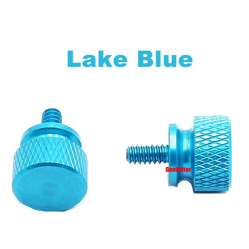 632×6 Color Knurled Thumb Screws – Aluminum Hand Grip Knob Bolts for PC Computer Case (12 Colors) - HomeDIYer