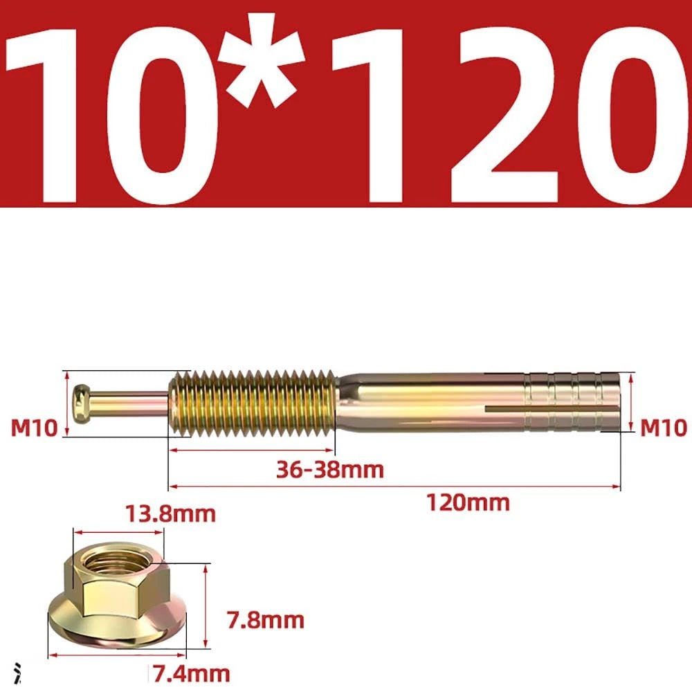 Carbon Steel Expansion Anchor Bolts — M6 to M24, 45mm to 250mm