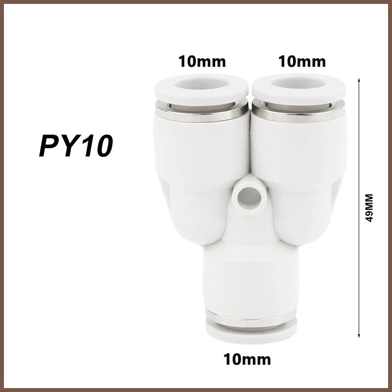 Pneumatic Push Fit Connectors Air Hose Speed Push In Fittings PU PE PY PG PEG