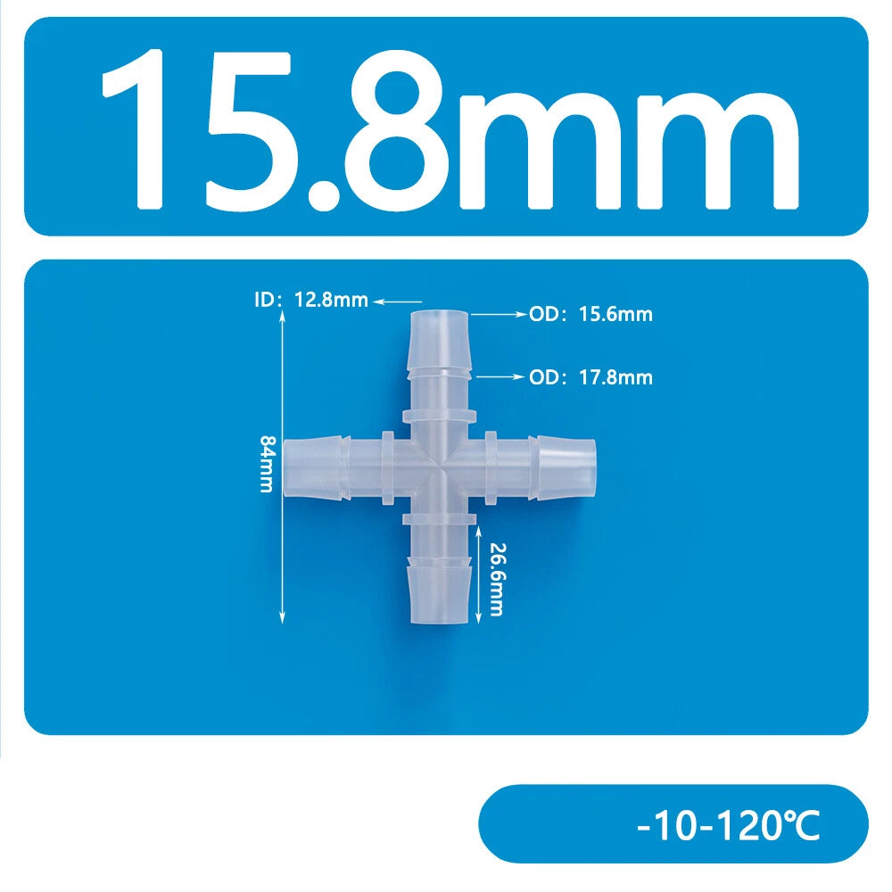 Plastic Hose Connector 4 6 8 10-Way Barbed Joiner Tube Pipe Fitting Splitter