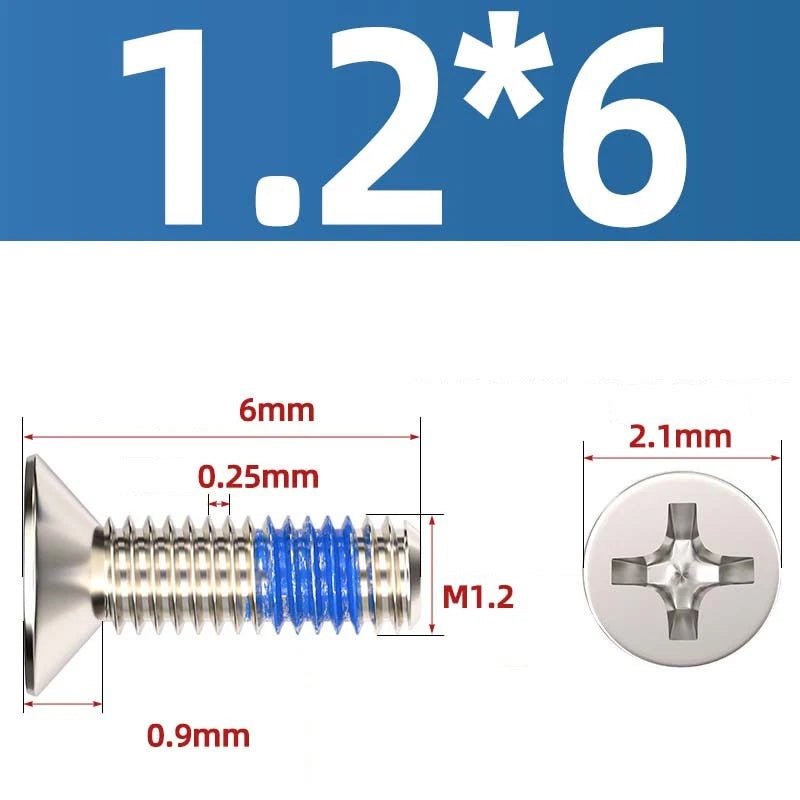 M1.2–M6 Phillips Flat Head Machine Screws | Carbon Steel | Black & Nickel Plated - HomeDIYer