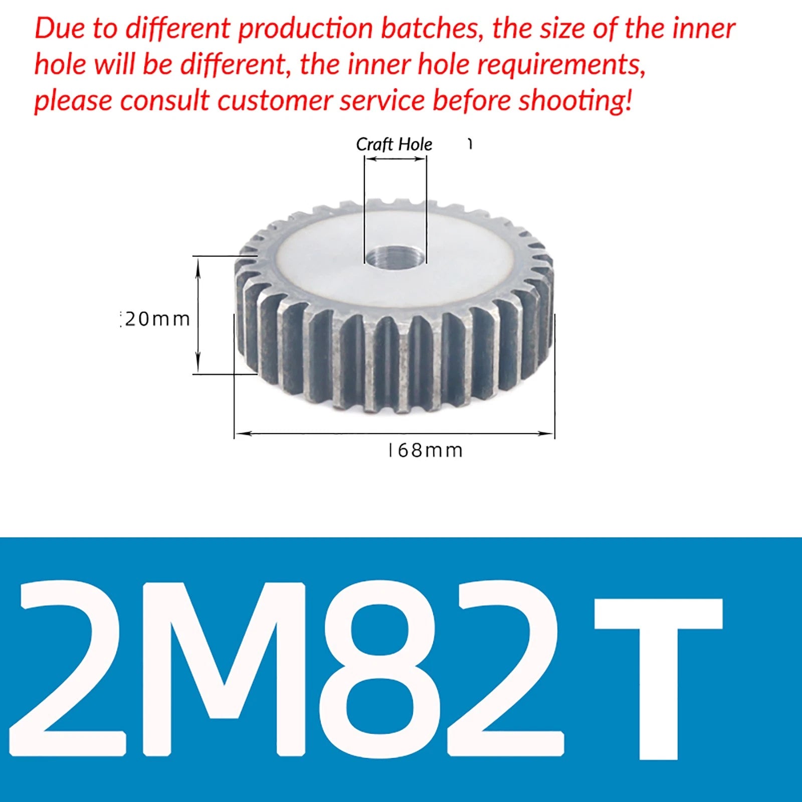 1/1.5/2 Mod 12T-150T Spur Gear 45# Steel Pinion Gear Thickn10-20mm Transmission