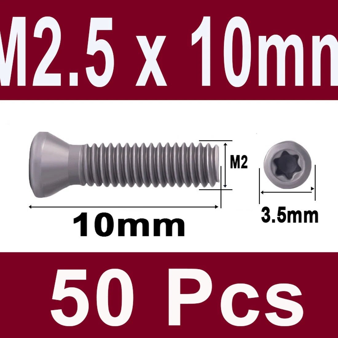 12.9 Grade Torx Flat Head Machine Screws — Carbon Steel, M1.6 to M6 - HomeDIYer