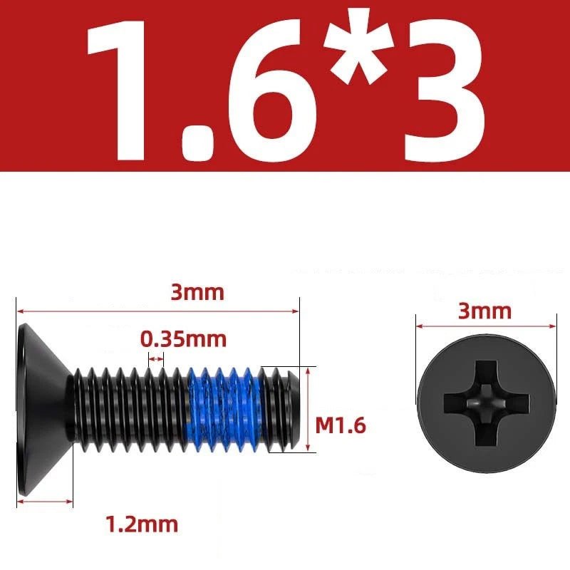 M1.2–M6 Phillips Flat Head Machine Screws | Carbon Steel | Black & Nickel Plated - HomeDIYer