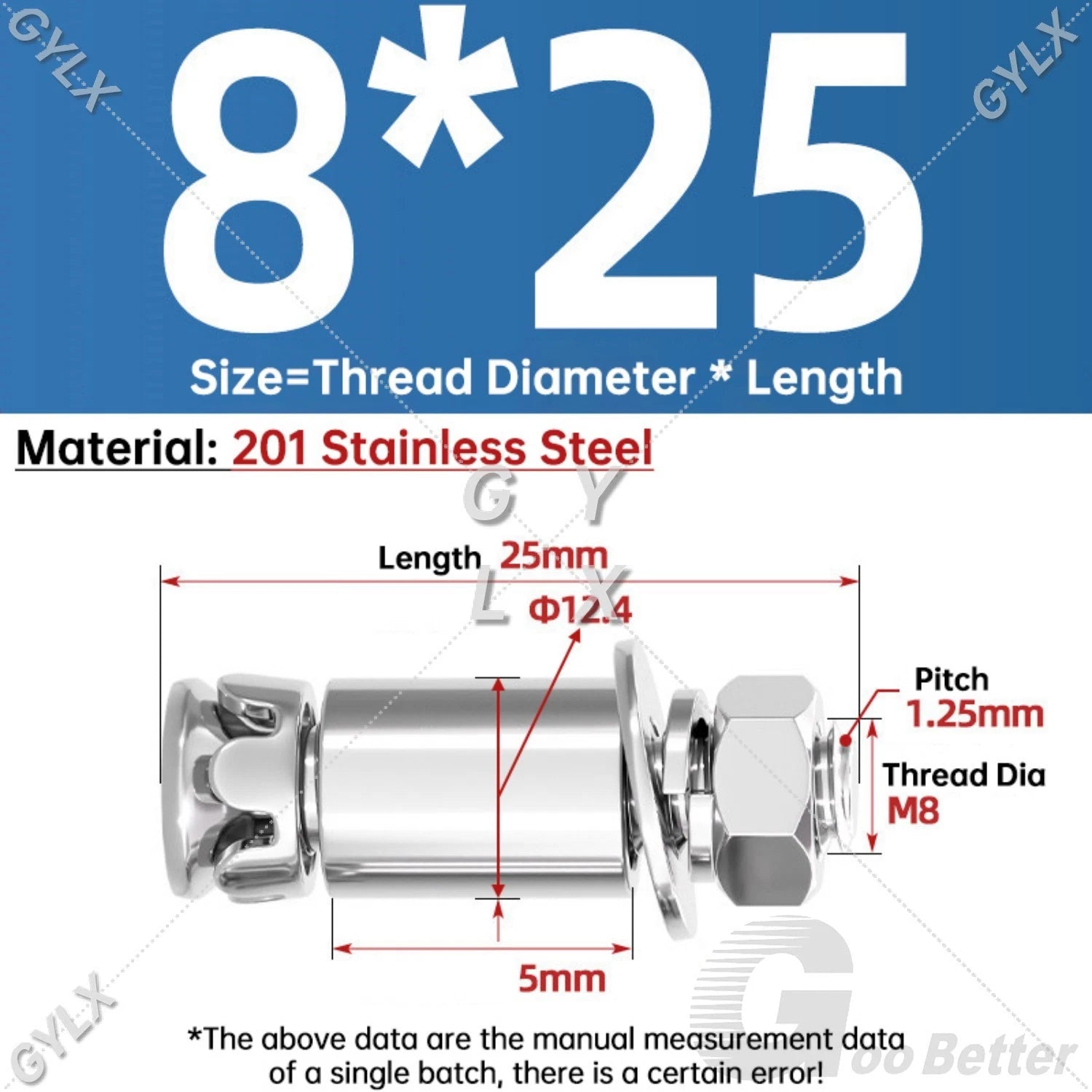 Stainless Steel Expansion Bolts for Marble & Stone — M6 M8 Heavy Duty Anchor Bolts