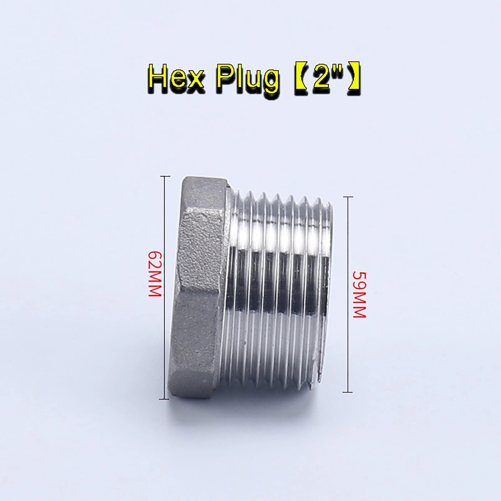 Stainless Steel BSP Pipe Fittings – Socket Plug, Hex Plug & Hex Cap 1/4" to 2"