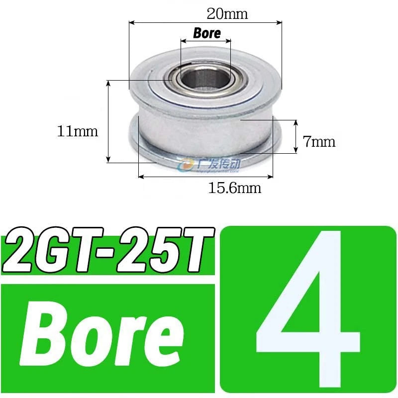 GT2 Timing Belt Pulley 16-100 Teeth 6-10mm Teeth Width Bore 3mm-25mm For 3D