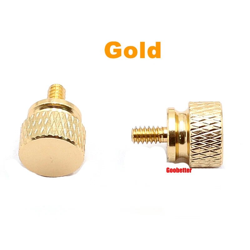 632×6 Color Knurled Thumb Screws – Aluminum Hand Grip Knob Bolts for PC Computer Case (12 Colors) - HomeDIYer