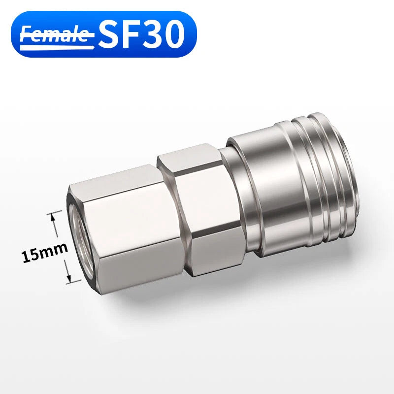 Air Compressor Quick Release Coupler — Plastic & Steel, All Models (1/4" to 1/2")