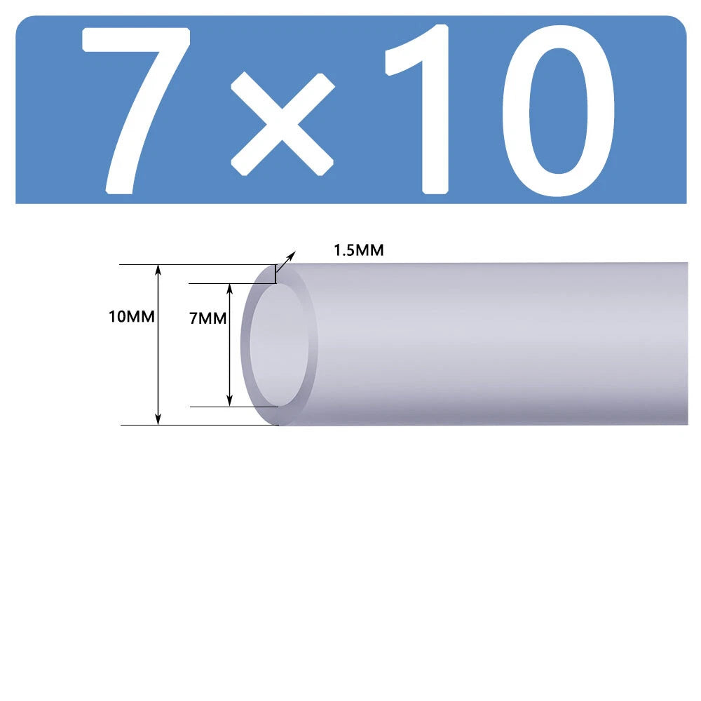 Silicone Vacuum Hose Pipe — White Rubber Tube for Water, Air & Coolant | ID 2mm–38mm
