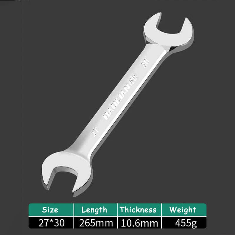 Thin Double Open End Spanner Repair Wrench Chrome Vanadium Steel Metric 6mm-36mm