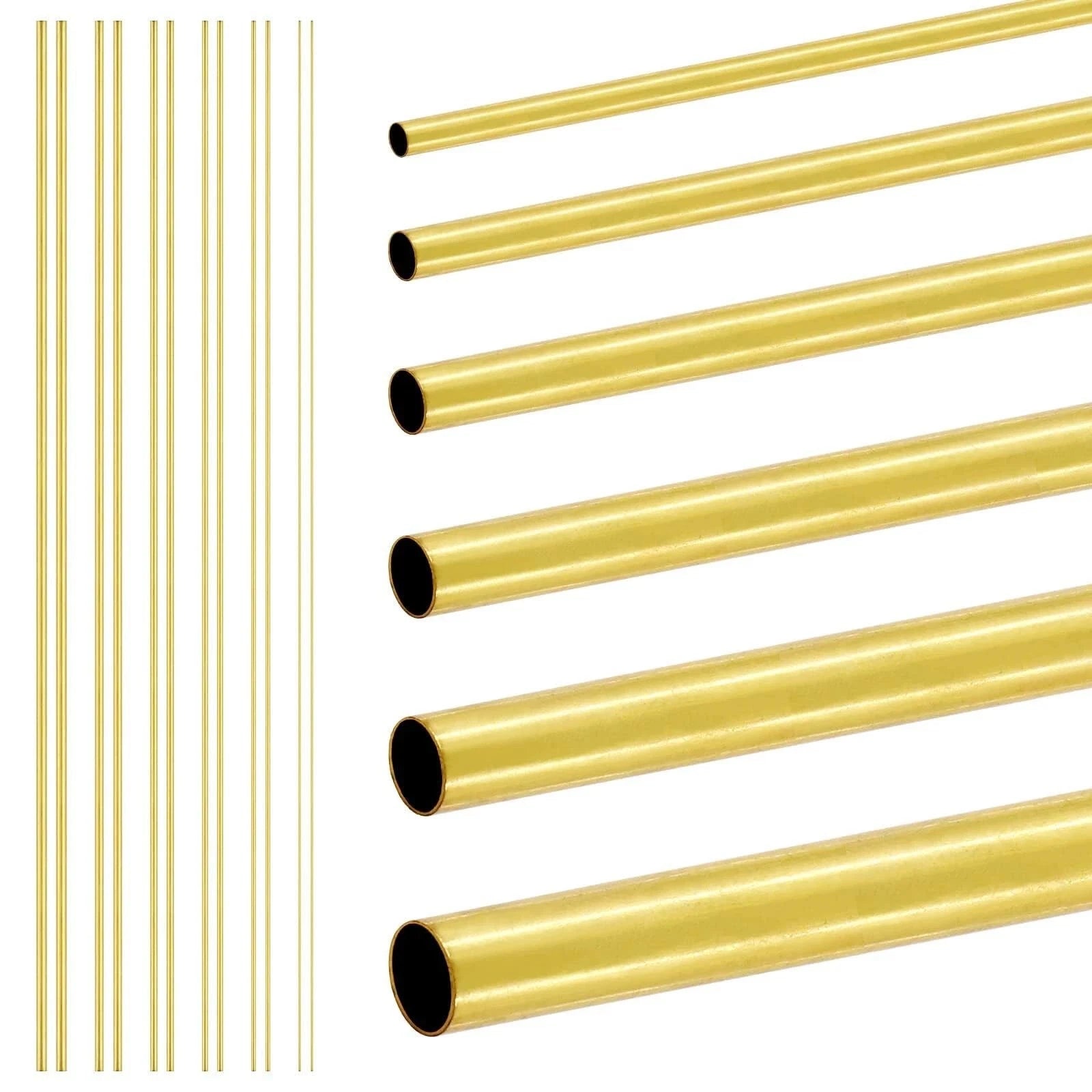 Brass Round Tube 300mm — Select O.D. 0.8mm to 25mm | DIY & Hobby Pipe