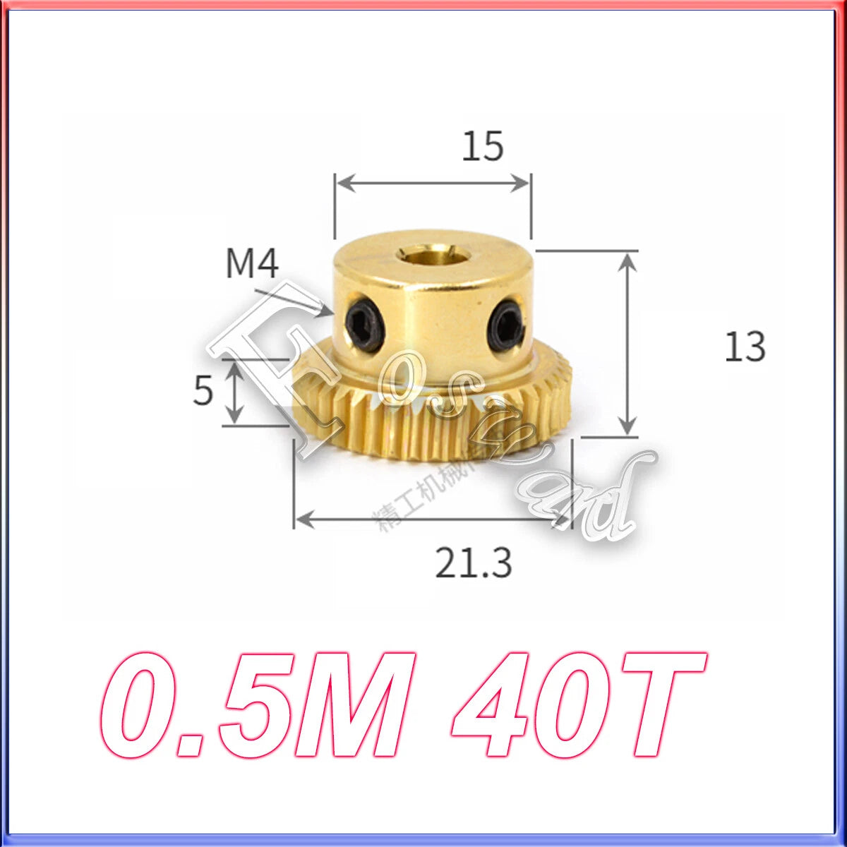 Worm Gear Set 0.5/0.8/1/1.5 Mod Rod Shaft Gear Wheel Reduce Transmission Part