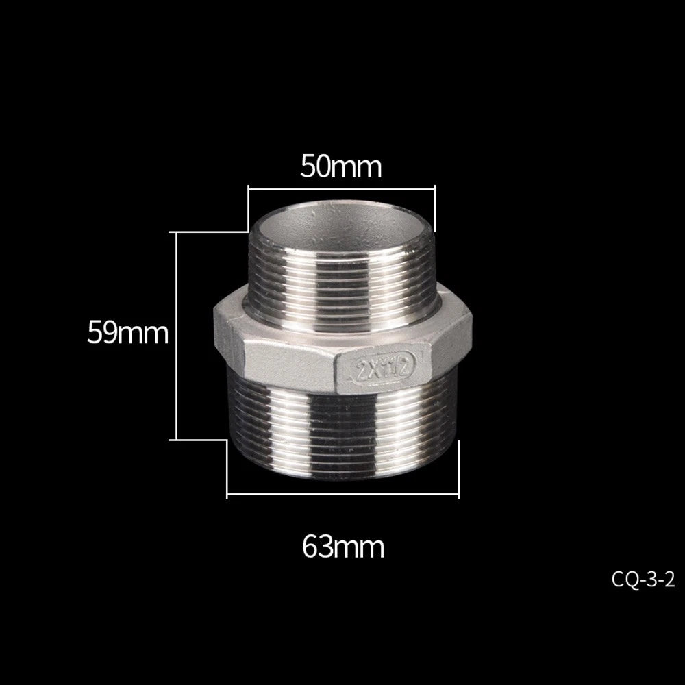 Stainless Steel Threaded Pipe Reducer Nipple — BSP Male to Male Fitting