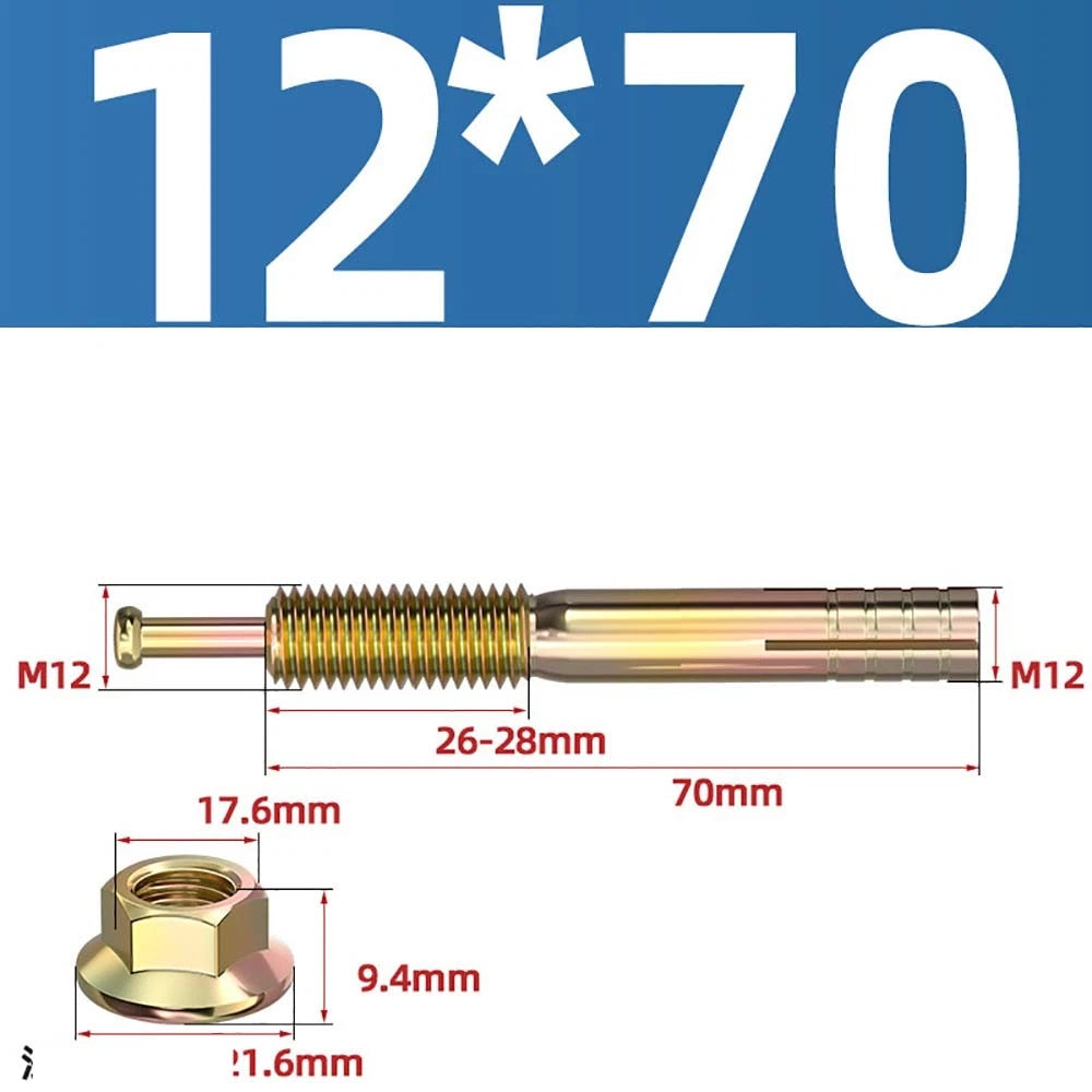 Carbon Steel Expansion Anchor Bolts — M6 to M24, 45mm to 250mm