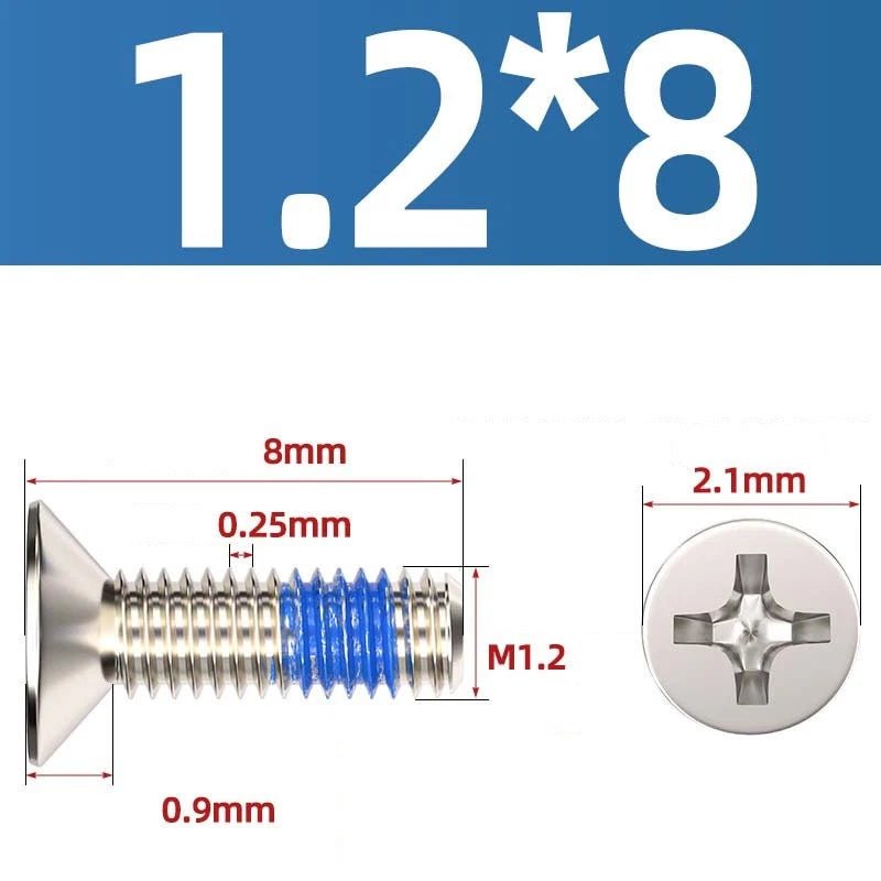 M1.2–M6 Phillips Flat Head Machine Screws | Carbon Steel | Black & Nickel Plated - HomeDIYer