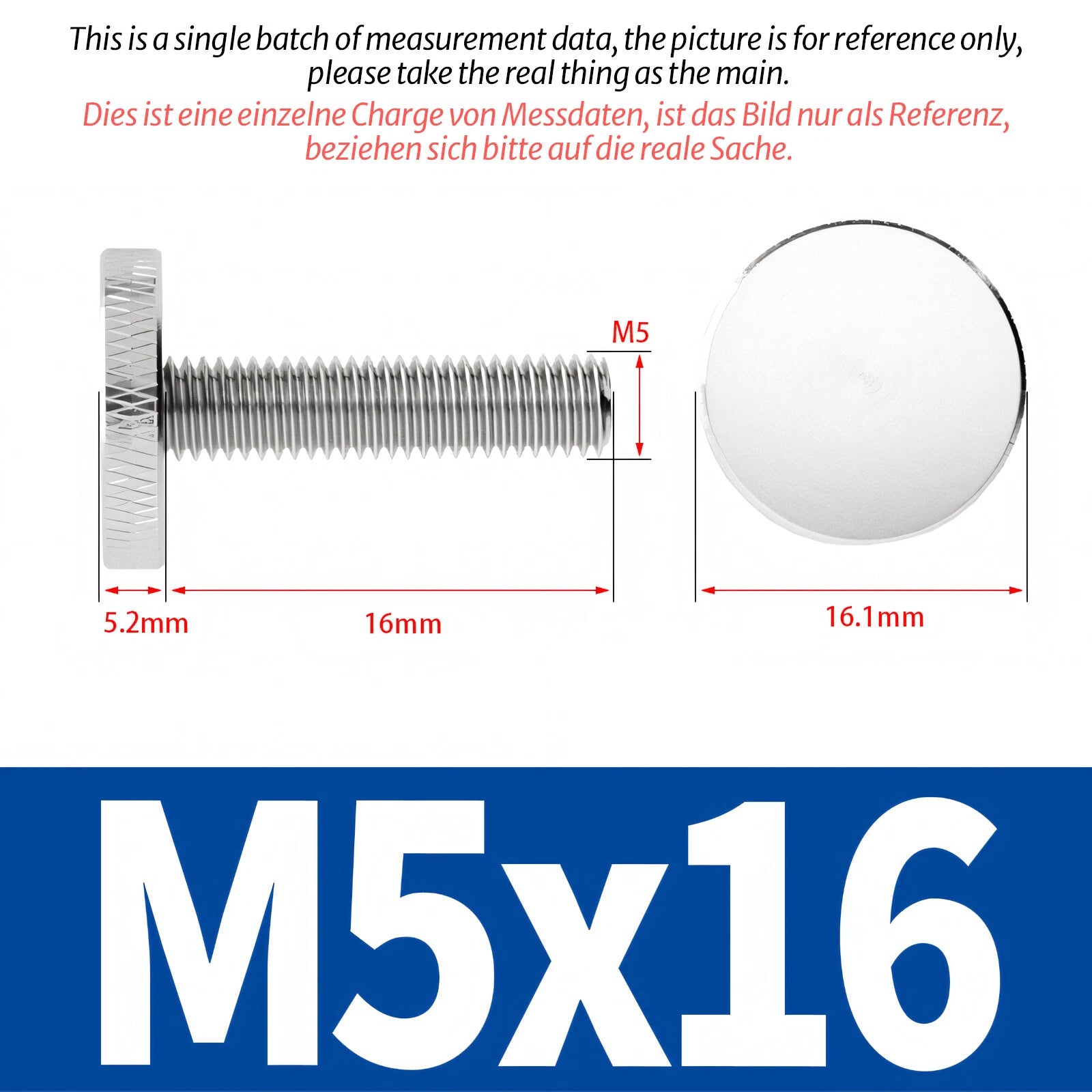 Knurled Thumb Screws Large Flat Head 304 A2 Stainless Steel M3 M4 M5 M6 M8 M10