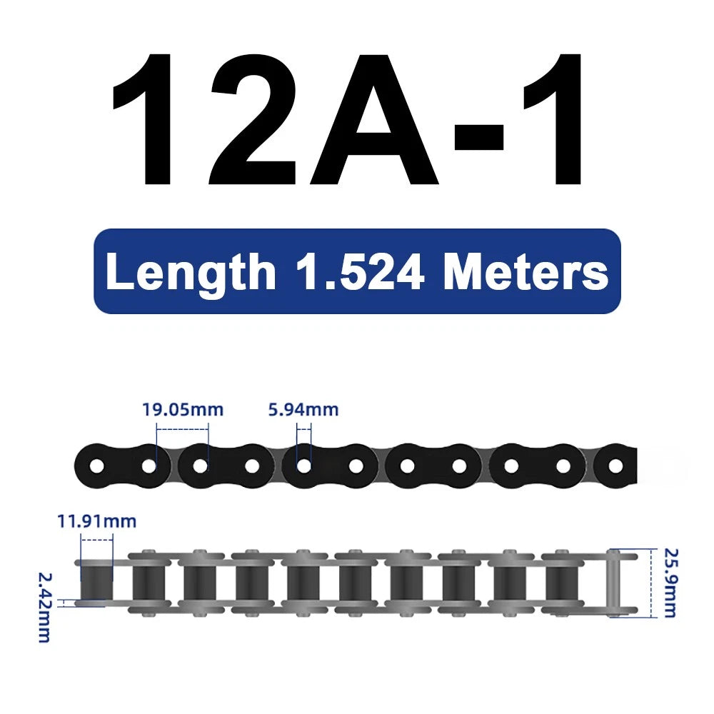 04C 05B 06B 06C 08A 08B 10A Roller Chain Quality Simplex Double Row 1.524 METRES
