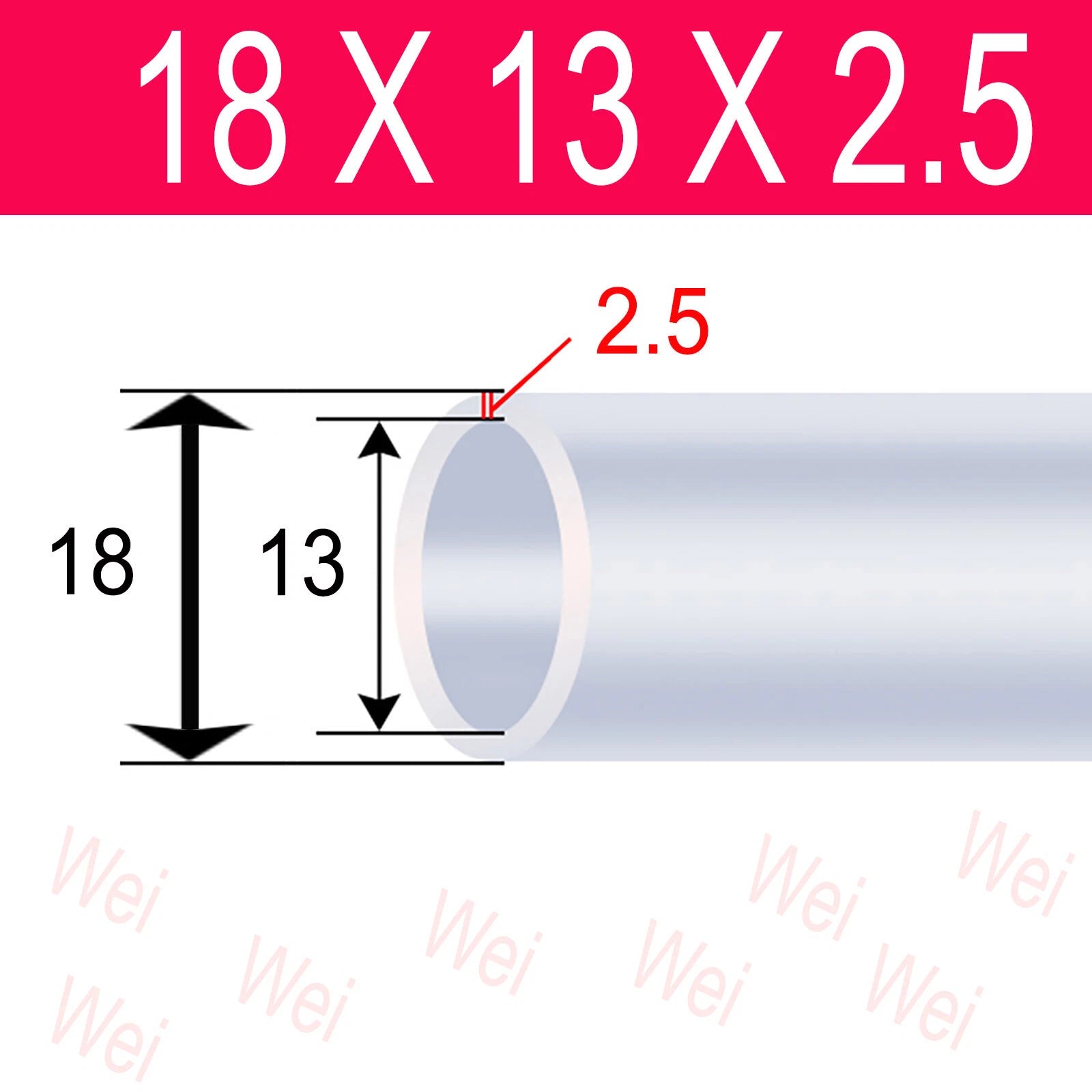 Clear Flexible PVC Tubing – OD 3mm to 57mm, Custom Cut Lengths