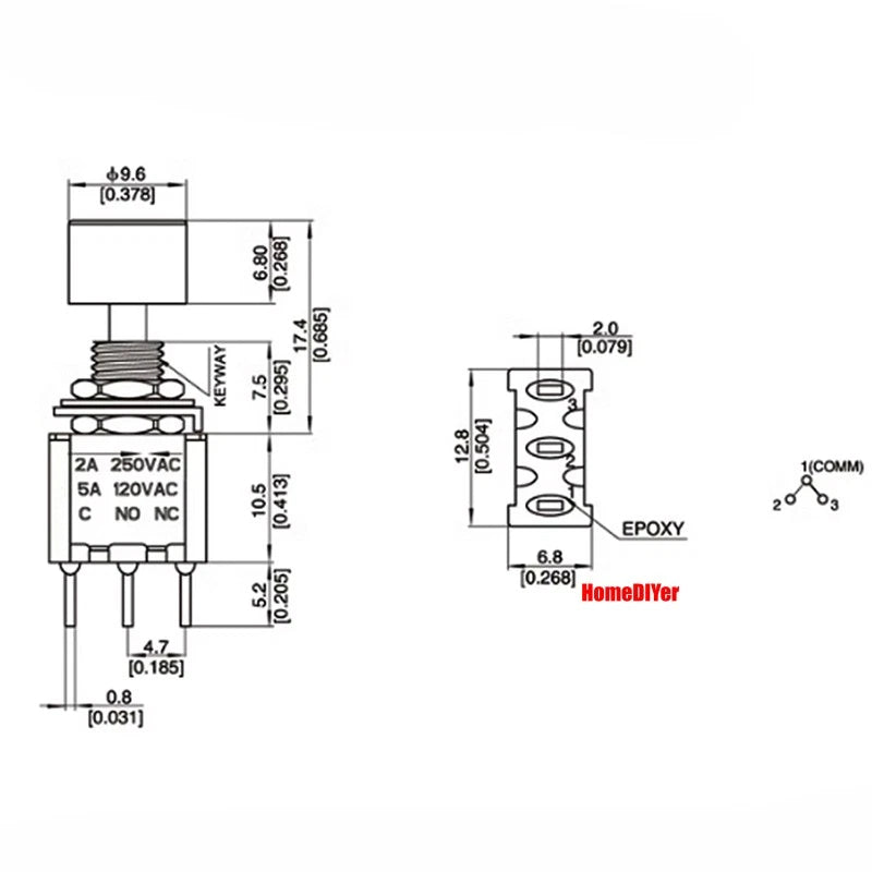 Mini Toggle Switch – MTS / SMTS / E-TEN / PS-102 / DS438 Series, 2 3 6-Pin Rocker Switches
