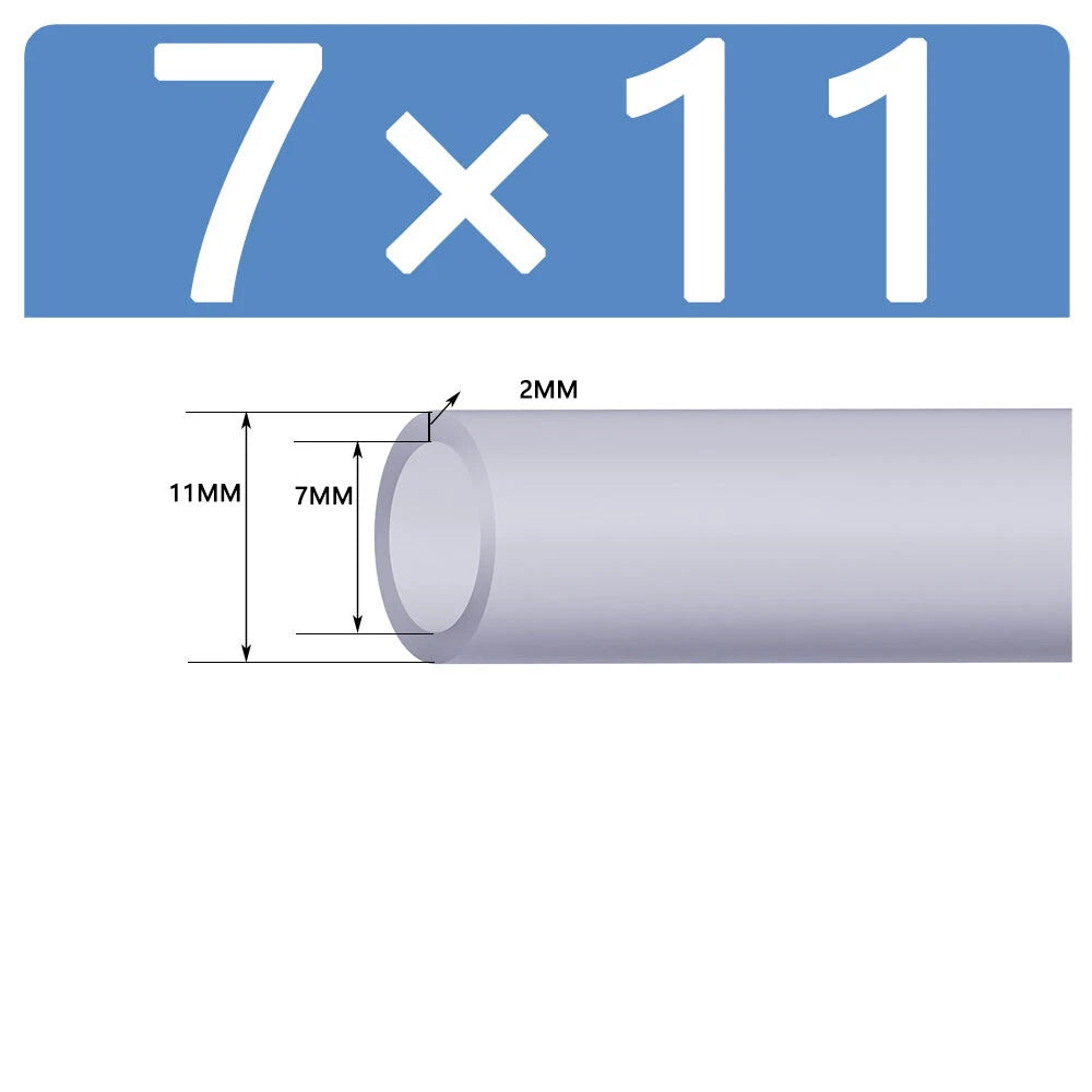 Silicone Vacuum Hose Pipe — White Rubber Tube for Water, Air & Coolant | ID 2mm–38mm